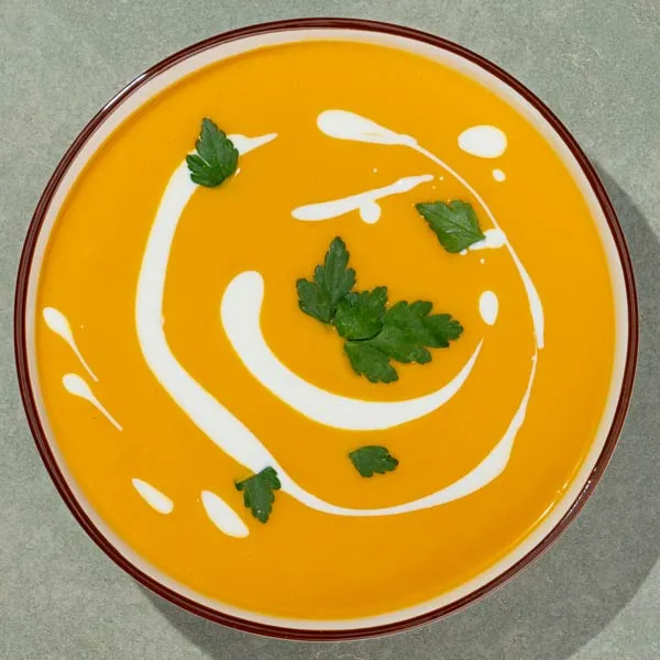 Crema de calabaza al curry