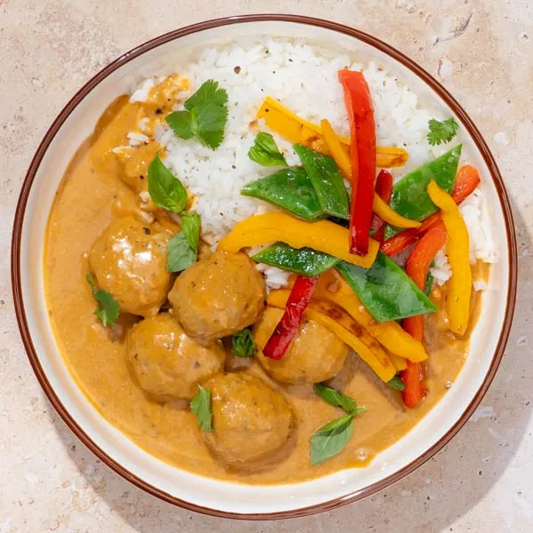 Albóndigas thai de pollo